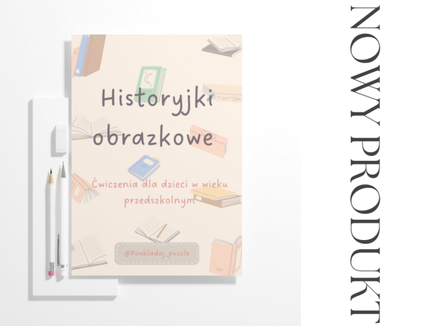 okładka produktu historyjki obrazkowe karty pracy