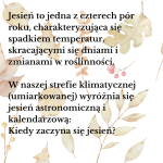 Opis jesieni dla dzieci