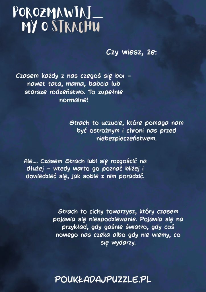 czym jest strach jako emocja wstep