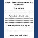 Kiedy się boję ? dokończ zdania