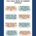 Kilka słów od stracha - przedstawienie emocji strach dla dzieci karty pracy